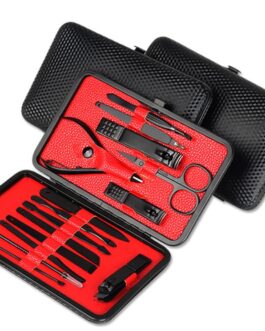 KIT Manicure di riparazione in acciaio inox. Set di bellezza 15 nail clippers high-end forbici per uso domestico